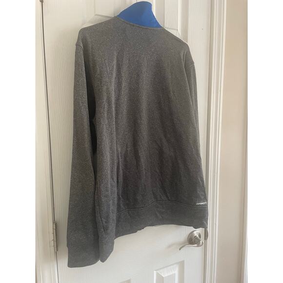 adidas Gray and Blue Men's Jacket - Picture 8 of 10